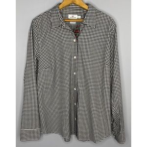 Vineyard Vines Black and White Checkered Button Down Shirt